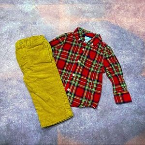 ✬ 3/$15 Plaid & Corduroy Set